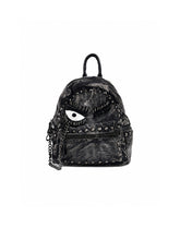 CTRL WORLD Cyclops Studded Denim Mini Backpack