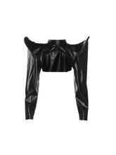 CTRL WORLD Phantom Armor Leather Bolero Jacket