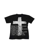 CTRL WORLD "RAGE" Cross Print Vintage T-Shirt