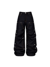 Button-Detail Cargo Pants