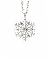 CTRL WORLD Silver Snowflake Pendant Necklace