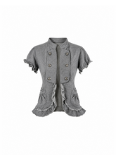 CTRL WORLD Chrome Doll Ruffle Short-Sleeve Jacket
