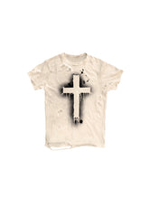 CTRL WORLD Wasteland Cross Distressed T-Shirt