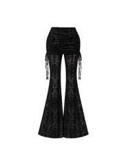 CTRL WORLD Phantom Cathedral Gothic Lace Flare Pants