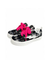 CTRL WORLD Storm Bolt Plaid Platform Sneakers