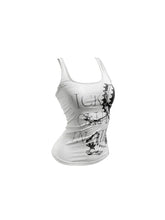 CTRL WORLD Graphic Print Racerback Tank Top