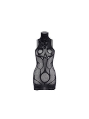 CTRL WORLD Mesh Bodysuit with Graphic Design