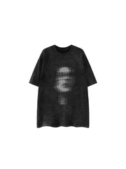 CTRL WORLD Halftone Phantom Washed Graphic T-Shirt