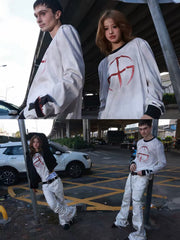 CTRL WORLD Eclipse Signal Graphic Cropped Sweatshirt