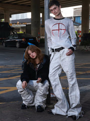 CTRL WORLD Eclipse Signal Graphic Cropped Sweatshirt