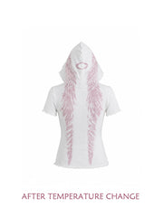 CTRL WORLD Thermal Seraph Wing Hooded Zip Top