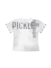 CTRL WORLD Gothic Graphic Rivet Baby Tee