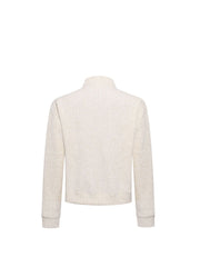 CTRL WORLD Asymmetric Button Rib Knit Sweater