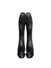 CTRL WORLD Angel Wing Lace-Up Mega Flare Jeans