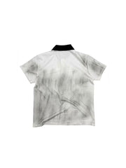 CTRL WORLD Gothic Graphic Spray Polo Shirt