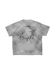 CTRL WORLD Washed Gothic Graphic T-Shirt