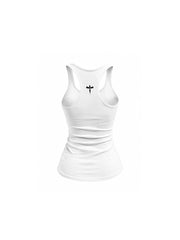 CTRL WORLD Graphic Print Racerback Tank Top