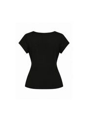 CTRL WORLD Anarchy Skull Strap Asymmetrical Graphic T-Shirt