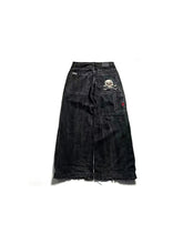 CTRL WORLD Abyss Skull Washed Wide-Leg Jeans