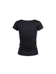 CTRL WORLD Dark Angel Rhinestone V-Neck T-Shirt