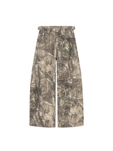 CTRL WORLD Distressed Camouflage Print High-Waisted Pants