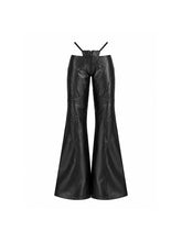 CTRL WORLD Abyss Phantom Leather Flare Pants