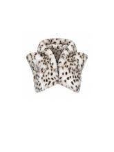 CTRL WORLD Snow Phantom Leopard Faux Fur Cropped Vest