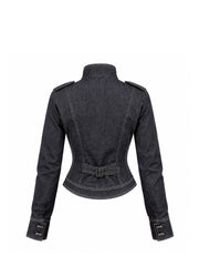 CTRL WORLD Gothic 13oz Stretch Denim Cropped Jacket