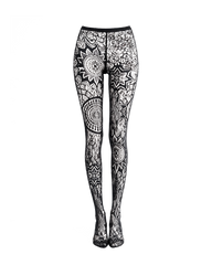 Floral Lace Pattern Tights
