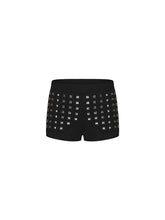 CTRL WORLD Studded Riot Grid Micro Shorts