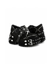 CTRL WORLD Gothic Studded Cross Platform Shoes