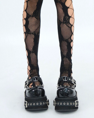Studded Platform Mary Jane Shoes