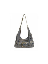 CTRL WORLD Buckle Rider Denim Shoulder Bag