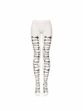 CTRL WORLD Shadow Key Gothic Printed Tights