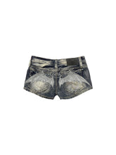 CTRL WORLD Abyss Bat Wing Studded Denim Shorts