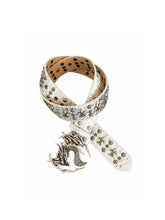CTRL WORLD Dragon Buckle Studded Wide Belt