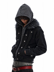 CTRL WORLD Shadow Arctic Fur Hood Utility Jacket