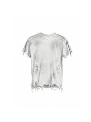 CTRL WORLD Apocalypse Skull Flag Distressed T-Shirt