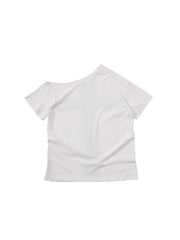 CTRL WORLD Bold Cross Studded Cropped T-Shirt