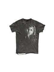 CTRL WORLD Vintage Distressed Back Graphic T-Shirt