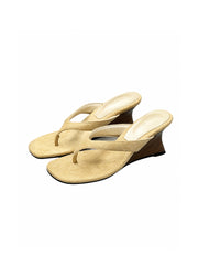CTRL WORLD Desert Glitch Wedge Thong Sandals