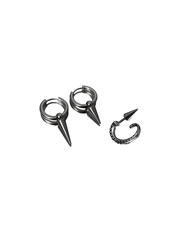 CTRL WORLD Shadow Fang Spike Gothic Hoop Earrings