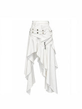 CTRL WORLD Apocalypse Rebel Asymmetric Gothic Maxi Skirt