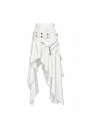 CTRL WORLD Apocalypse Rebel Asymmetric Gothic Maxi Skirt