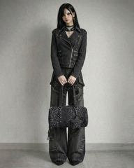 Dark Punk Slim-Fit Jacket