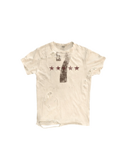 CTRL WORLD Vintage Distressed Number 7 Star Graphic T-Shirt