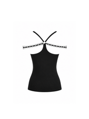 CTRL WORLD Gothic Lace Graphic Cami Top