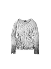 CTRL WORLD Distressed Gradient Long-Sleeve Top