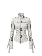 CTRL WORLD Phantom Dominion Distressed Gothic Harness Jacket