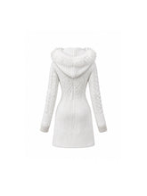 CTRL WORLD Midnight Veil Angel Wing Embroidery Hooded Knit Cardigan Coat